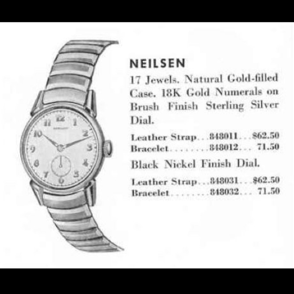 Rare Hamilton Nielsen 1950s 14K GF Vintage Watch - Picture 6 of 6